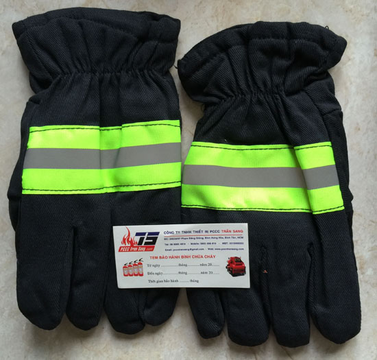 Găng tay chống cháy Nomex xanh đen